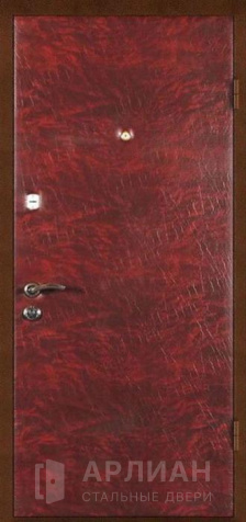 Фото «Входная стальная дверь с винилискожей коричневая №6»