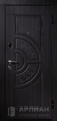 Фото «Утепленная минеральной ватой входная дверь лабиринт Black для квартиры №24»